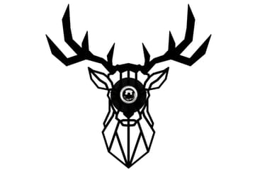 Vegg lampe Brilo Deer Svart - Svart - Belysning - Innendørsbelysning & Lamper - Vegglampe