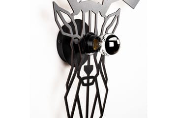 Vegg lampe Brilo Deer Svart - Svart - Belysning - Innendørsbelysning & Lamper - Vegglampe