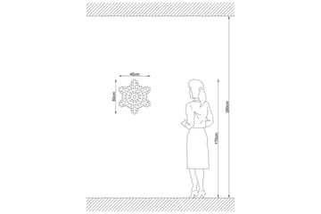 Vegg lampe Brilo Snow Svart - Svart - Belysning - Innendørsbelysning & Lamper - Vegglampe