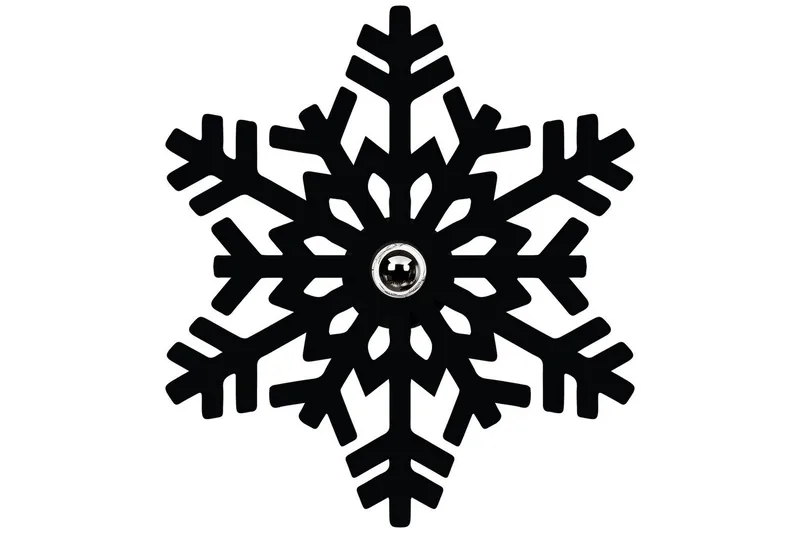 Vegg lampe Brilo Snow Svart, Svart