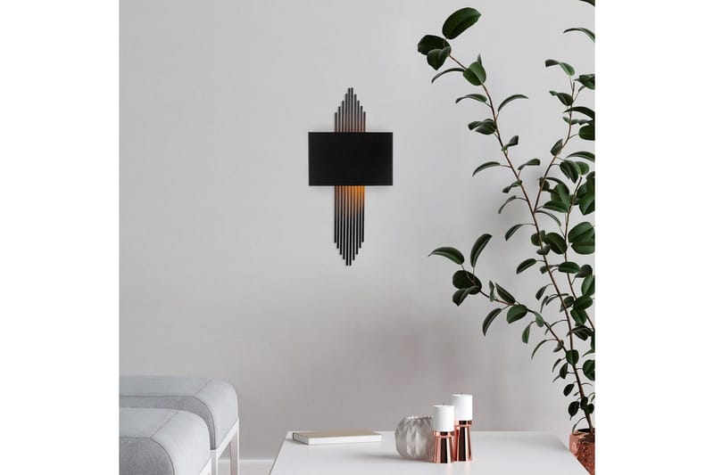 Vegg lampe Grelon Svart - Svart - Belysning - Innendørsbelysning & Lamper - Vegglampe
