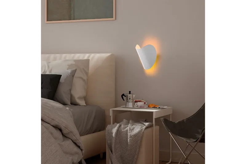 Vegg lampe Koeia Chrome - Hvit - Belysning - Innendørsbelysning & Lamper - Vegglampe