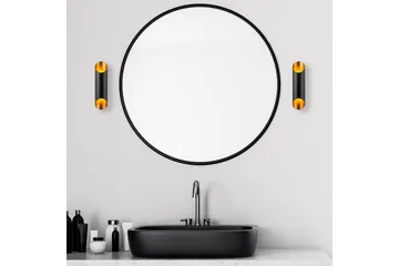 Vegg lampe Kutt Svart / Gull - Svart / Gull - Belysning - Innendørsbelysning & Lamper - Vegglampe