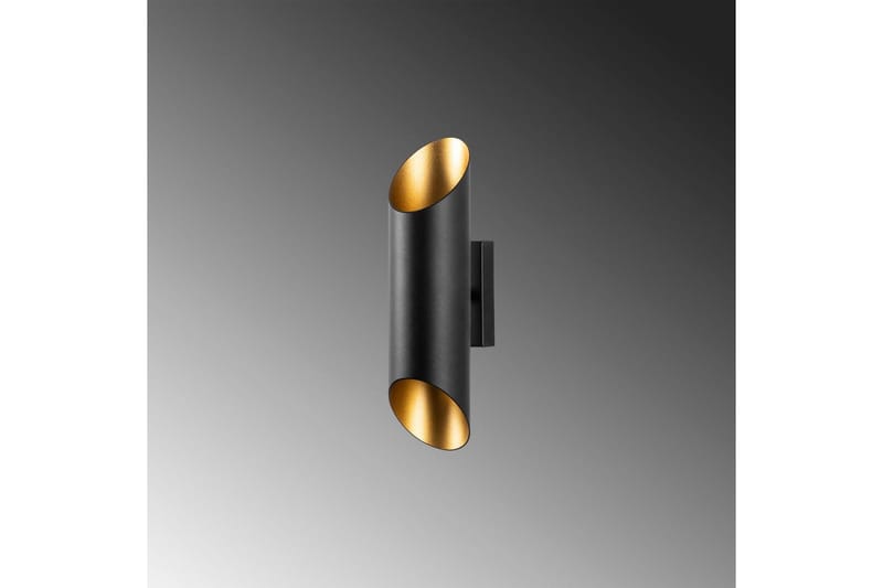 Vegg lampe Kutt Svart / Gull - Svart / Gull - Belysning - Innendørsbelysning & Lamper - Vegglampe