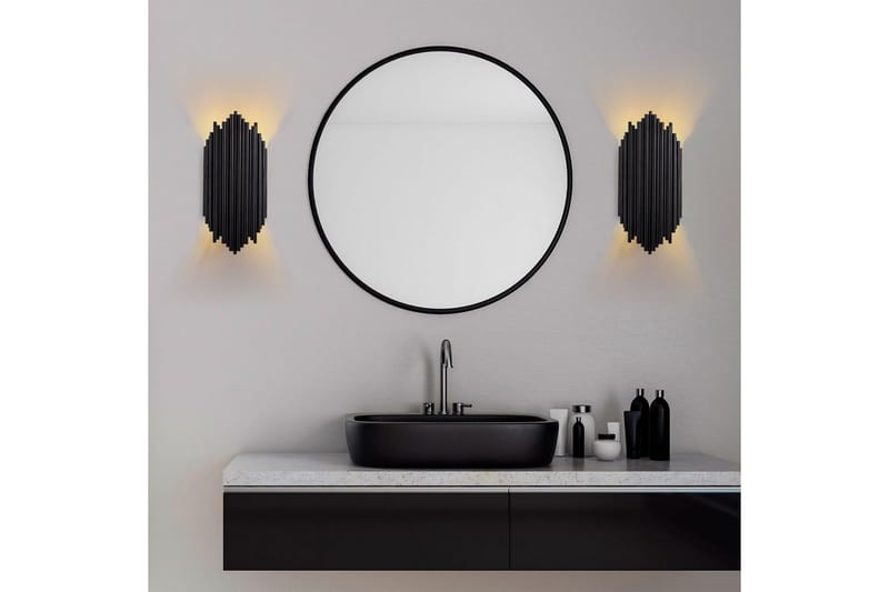 Vegg lampe Mahima Svart - Svart - Belysning - Innendørsbelysning & Lamper - Vegglampe