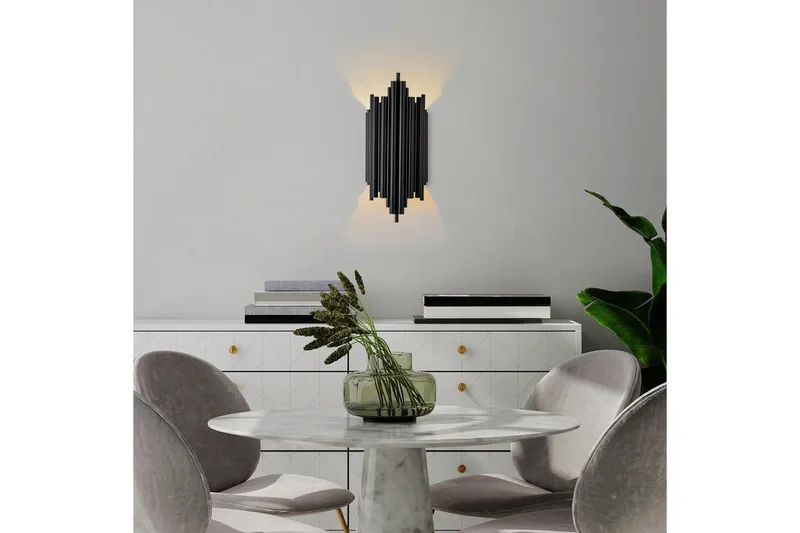 Vegg lampe Raoji Svart - Svart - Belysning - Innendørsbelysning & Lamper - Vegglampe