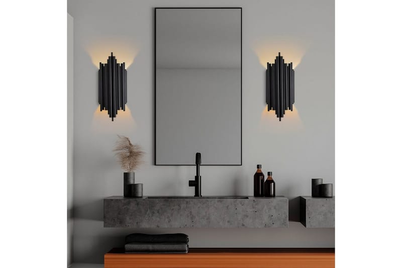 Vegg lampe Raoji Svart - Svart - Belysning - Innendørsbelysning & Lamper - Vegglampe
