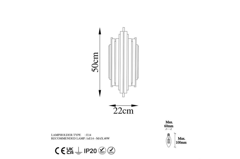 Vegg lampe Raoji Svart - Svart - Belysning - Innendørsbelysning & Lamper - Vegglampe