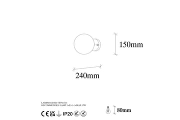 Vegg lampe Sone Vintage Transparent - Vintage Transparent - Belysning - Innendørsbelysning & Lamper - Vegglampe