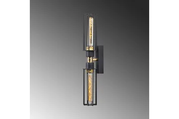 Vegg lampe Sourab Shine Svart / Gull - Gull/Svart - Belysning - Innendørsbelysning & Lamper - Vegglampe