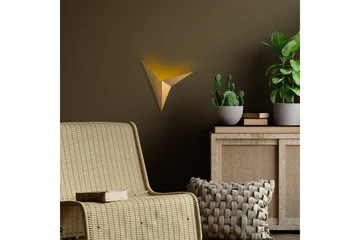 Vegg lampe Stelin Gull - Gull - Belysning - Innendørsbelysning & Lamper - Vegglampe