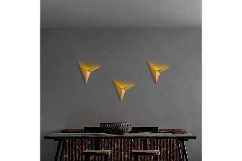 Vegg lampe Stelin Gull - Gull - Belysning - Innendørsbelysning & Lamper - Vegglampe