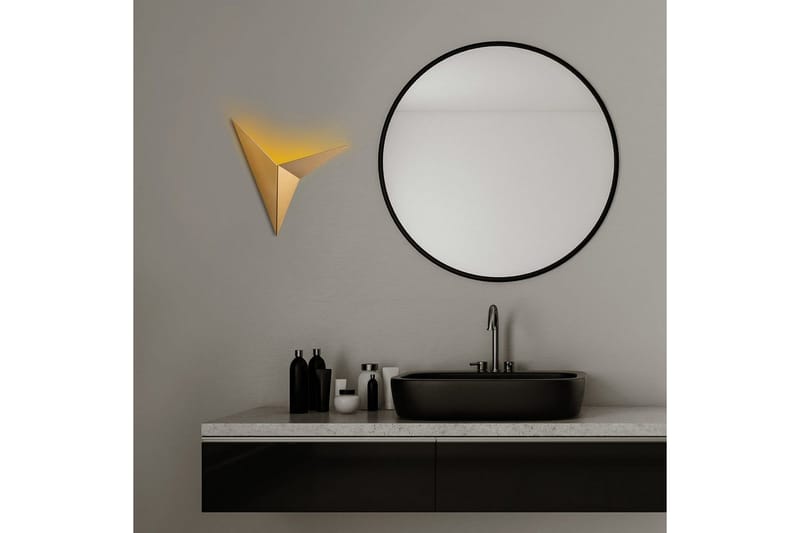 Vegg lampe Stelin Gull - Gull - Belysning - Innendørsbelysning & Lamper - Vegglampe