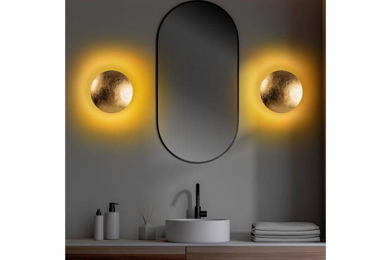 Vegg lampe Zandel Gull - Gull - Belysning - Innendørsbelysning & Lamper - Vegglampe