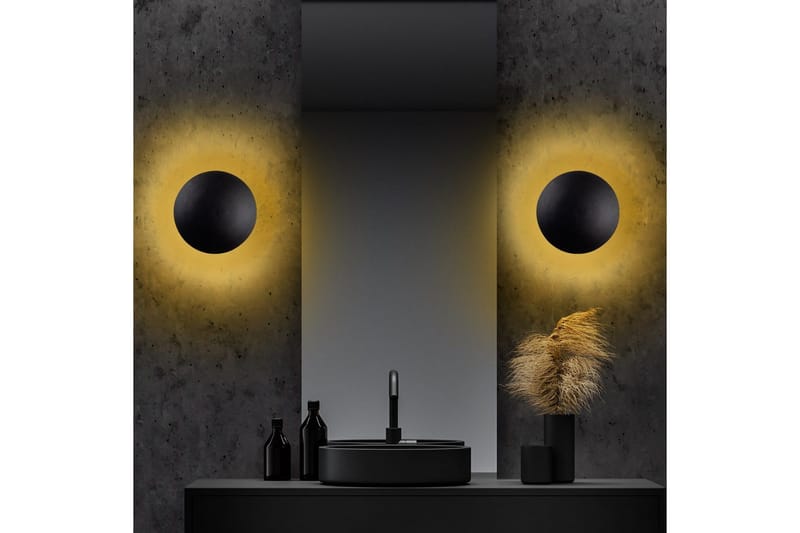 Vegg lampe Zandel Svart / Kobber - Svart / Kobber - Belysning - Innendørsbelysning & Lamper - Vegglampe