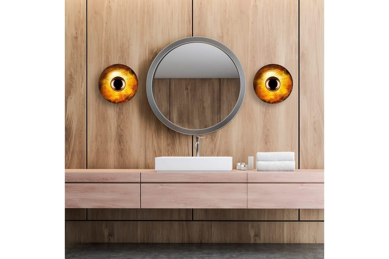 Vegg lampe Zindale Kobber - 28 x 26 cm - Belysning - Innendørsbelysning & Lamper - Vegglampe