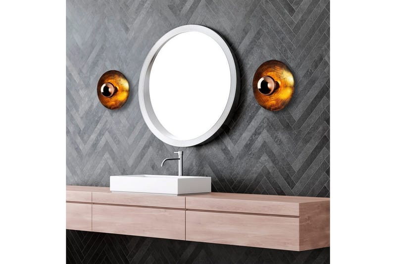 Vegg lampe Zindale Kobber - 28 x 26 cm - Belysning - Innendørsbelysning & Lamper - Vegglampe