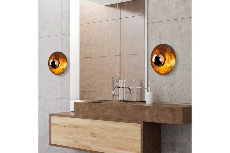 Vegg lampe Zindale Kobber - 38 x 31 cm - Belysning - Innendørsbelysning & Lamper - Vegglampe