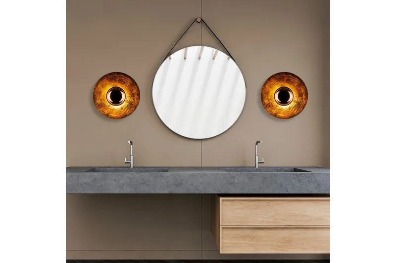 Vegg lampe Zindale Kobber - 38 x 31 cm - Belysning - Innendørsbelysning & Lamper - Vegglampe