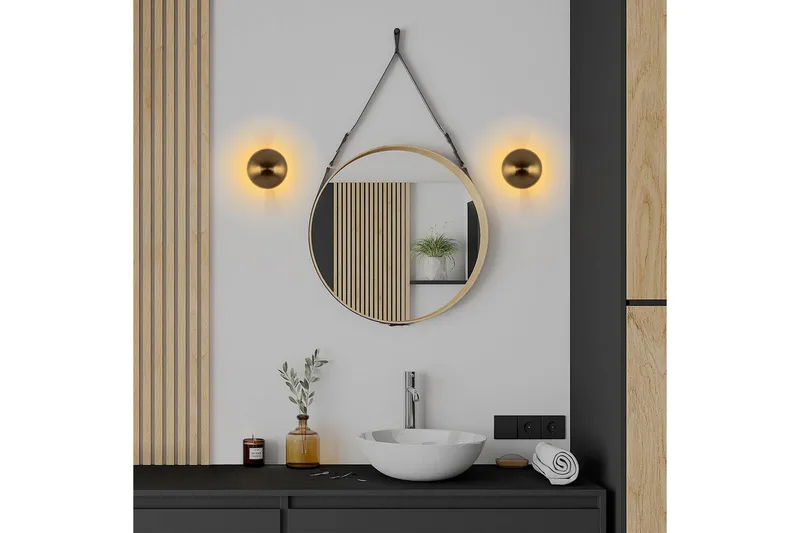 Vegg lampe Polmar Gull - Diameter: 16 cm - Belysning - Innendørsbelysning & Lamper - Vegglampe