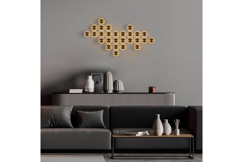 Vegg lampe Polmar Gull - Diameter: 12 cm - Belysning - Innendørsbelysning & Lamper - Vegglampe