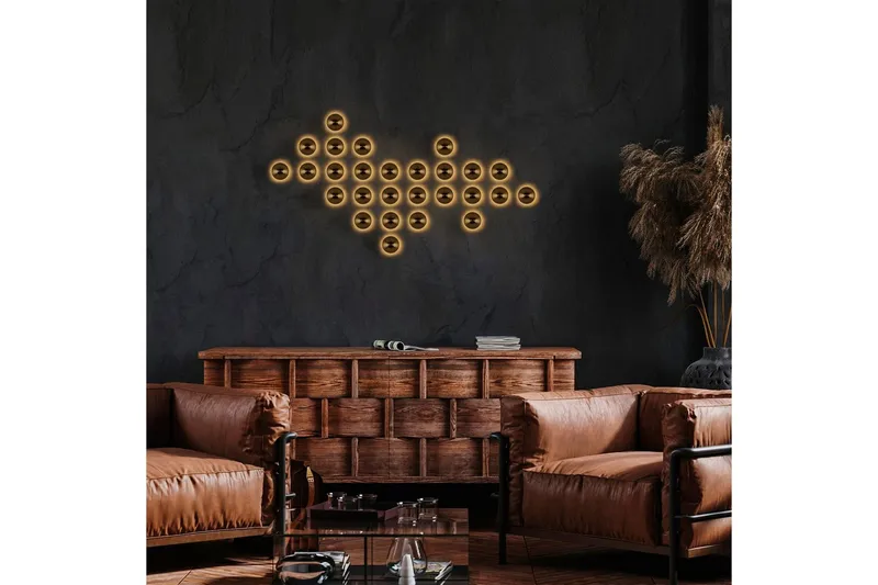 Vegg lampe Polmar Gull - Diameter: 16 cm - Belysning - Innendørsbelysning & Lamper - Vegglampe