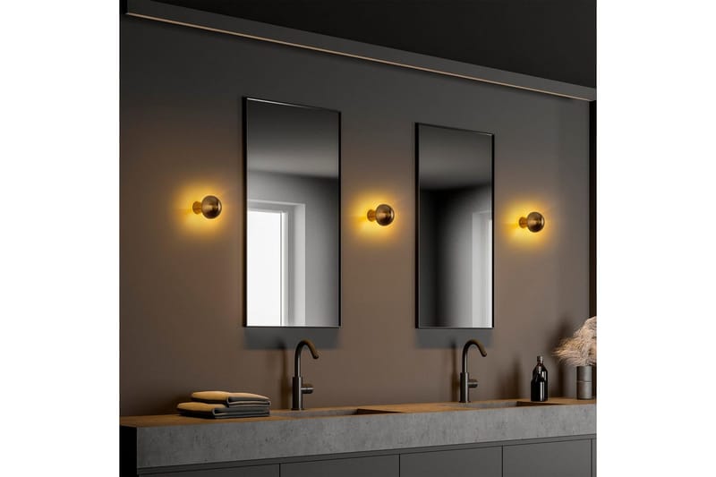 Vegg lampe Polmar Gull - Diameter: 12 cm - Belysning - Innendørsbelysning & Lamper - Vegglampe