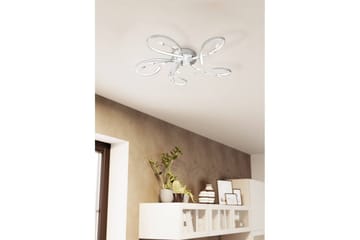 Vegg-/taklampe Eglo Vallemare - Hvit/Krom - Belysning - Innendørsbelysning & Lamper - Vegglampe