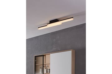 Vegg-/Taklampe Eglo Palmital Svart Satineret - Sølv/Svart - Belysning - Innendørsbelysning & Lamper - Vegglampe