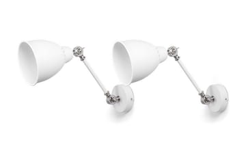Vegglampe Algoma M 2-pk - Hvit - Belysning - Innendørsbelysning & Lamper - Vegglampe - Veggarmatur