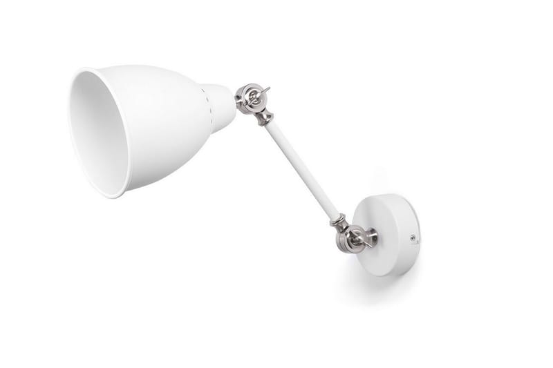 Vegglampe Algoma M 2-pk - Hvit - Leselampe vegg - Sengelampe vegg - Veggarmatur - Vegglampe - Leselampe