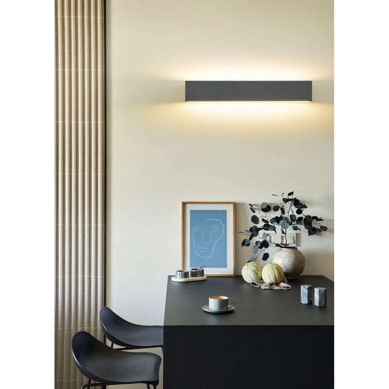 Vegglampe Concha - 47 cm, Antrasitt - Belysning - Innendørsbelysning & Lamper - Vegglampe