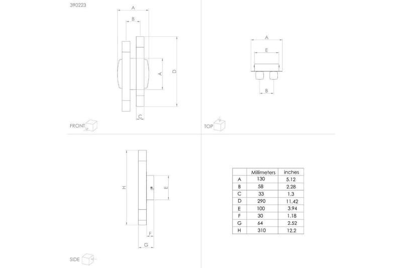 Vegglampe Eglo Estanterios Grå/Brun Opp og Ned 4 Lamper - Belysning - Innendørsbelysning & Lamper - Vegglampe