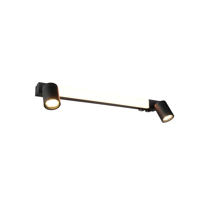 Vegglampe Enrico, 60 cm, Matt svart