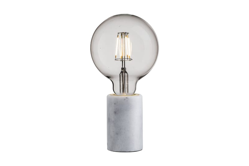 Bordlampe Siv Marmor Hvit - Vinduslampe - Lamper gang - Bordlampe - Vinduslampe på fot - Nattbordslampe stående