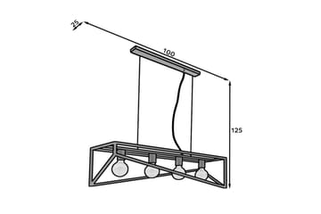 Eluvies Pendellampe Rund - Svart - Belysning - Innendørsbelysning & Lamper - Vinduslampe