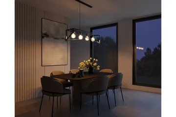 Eluvies Pendellampe Rund - Svart - Belysning - Innendørsbelysning & Lamper - Vinduslampe