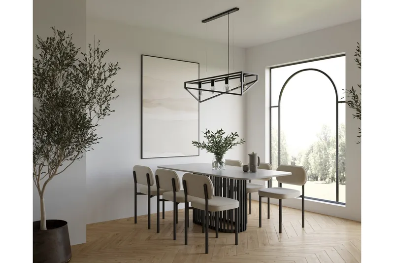 Eluvies Pendellampe Rund - Svart - Belysning - Innendørsbelysning & Lamper - Vinduslampe