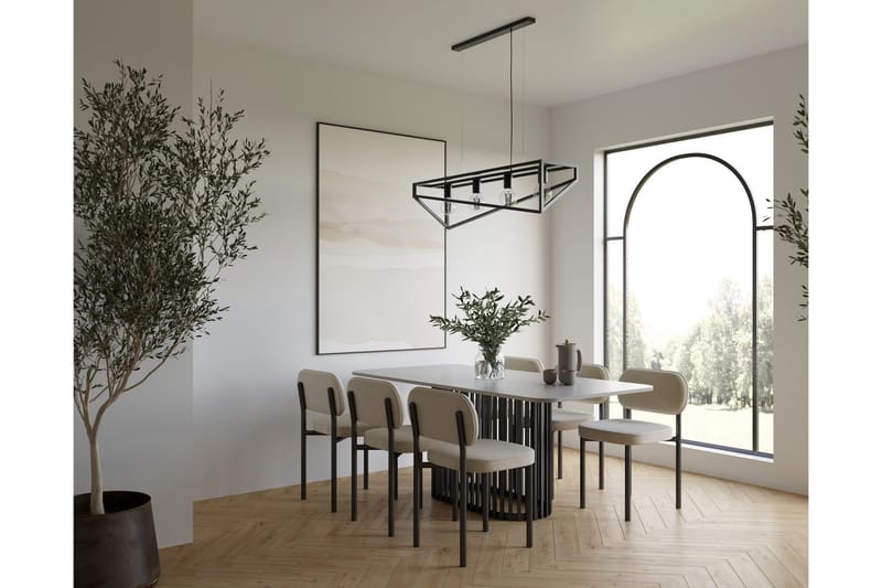 Eluvies Pendellampe Rund - Svart - Belysning - Innendørsbelysning & Lamper - Vinduslampe