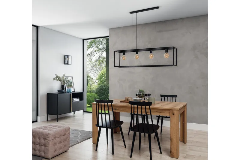 Furtim Pendellampe Rektangulær - Svart - Belysning - Innendørsbelysning & Lamper - Vinduslampe