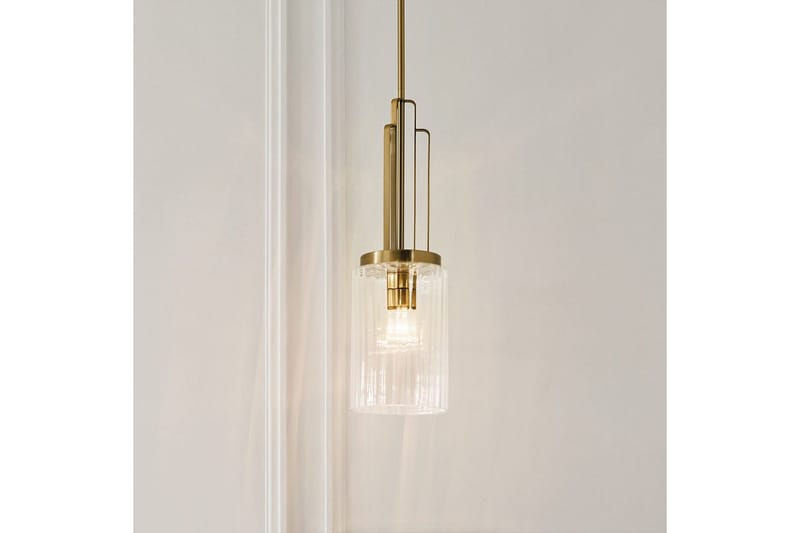 Hengelampe Kichler Kimrose Børstet naturlig messing - Børstet naturlig messing - Belysning - Innendørsbelysning & Lamper - Vinduslampe