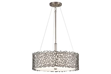 Hengelampe Kichler Sølv Korall 464x175x464 mm - 464x175x464 mm - Belysning - Innendørsbelysning & Lamper - Vinduslampe