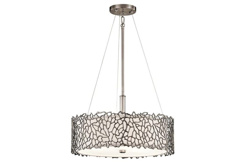 Hengelampe Kichler Sølv Korall 464x175x464 mm - 464x175x464 mm - Belysning - Innendørsbelysning & Lamper - Vinduslampe