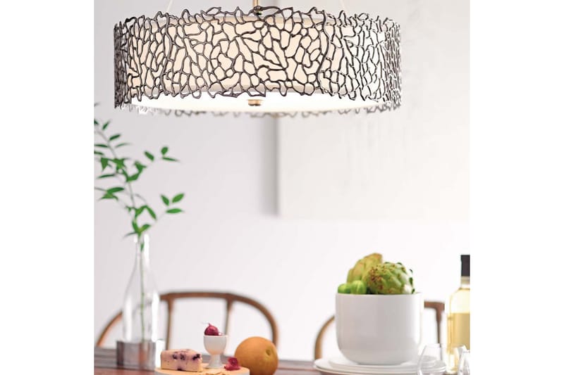 Hengelampe Kichler Sølv Korall 464x175x464 mm - 464x175x464 mm - Belysning - Innendørsbelysning & Lamper - Vinduslampe