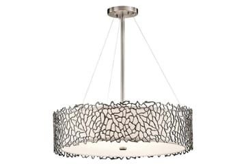 Hengelampe Kichler Sølv Korall 559x175x559 mm - 559x175x559 mm - Belysning - Innendørsbelysning & Lamper - Vinduslampe