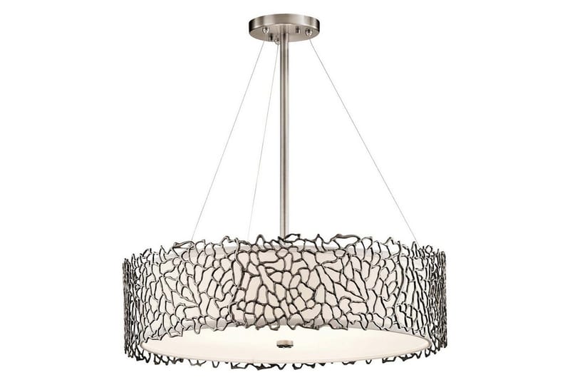 Hengelampe Kichler Sølv Korall 559x175x559 mm - 559x175x559 mm - Belysning - Innendørsbelysning & Lamper - Vinduslampe