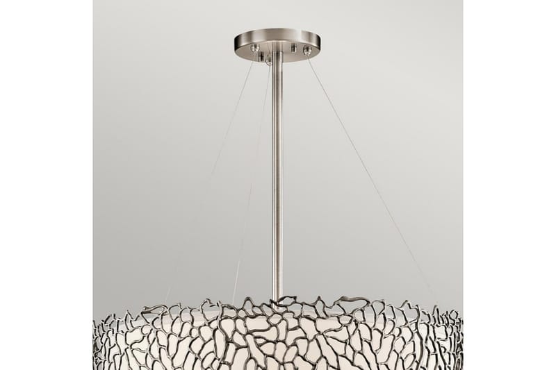 Hengelampe Kichler Sølv Korall 559x175x559 mm - 559x175x559 mm - Belysning - Innendørsbelysning & Lamper - Vinduslampe
