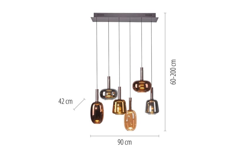 Irides Paul Neuhaus Taklampe - Belysning - Innendørsbelysning & Lamper - Vinduslampe