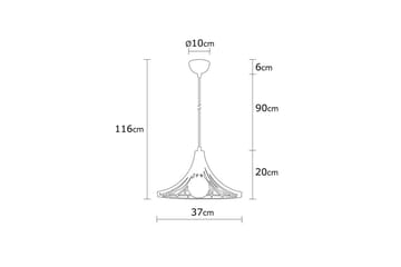 Lysekrone Benros Kobber - Kobber - Belysning - Innendørsbelysning & Lamper - Vinduslampe