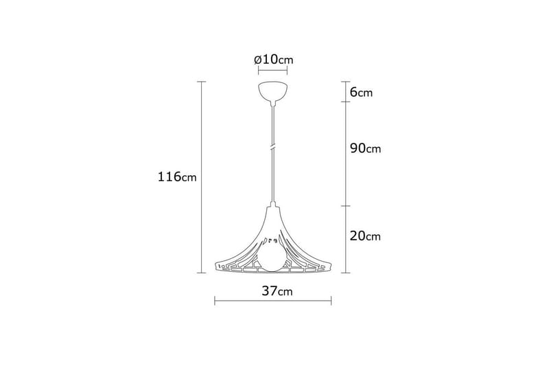 Lysekrone Benros Kobber - Kobber - Belysning - Innendørsbelysning & Lamper - Vinduslampe